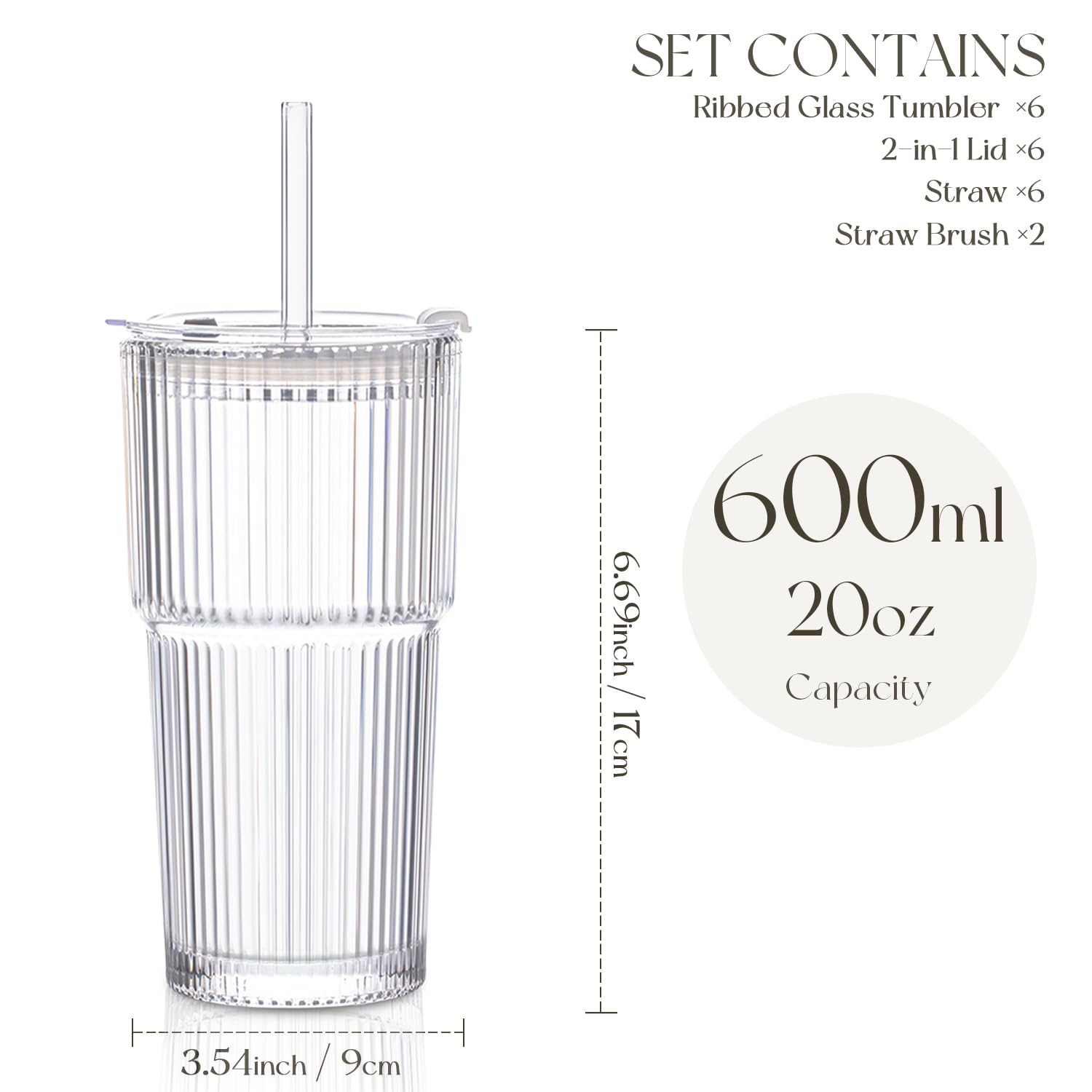 KEMORELA silicone-sealed lids prevent spills during on-the-go sipping