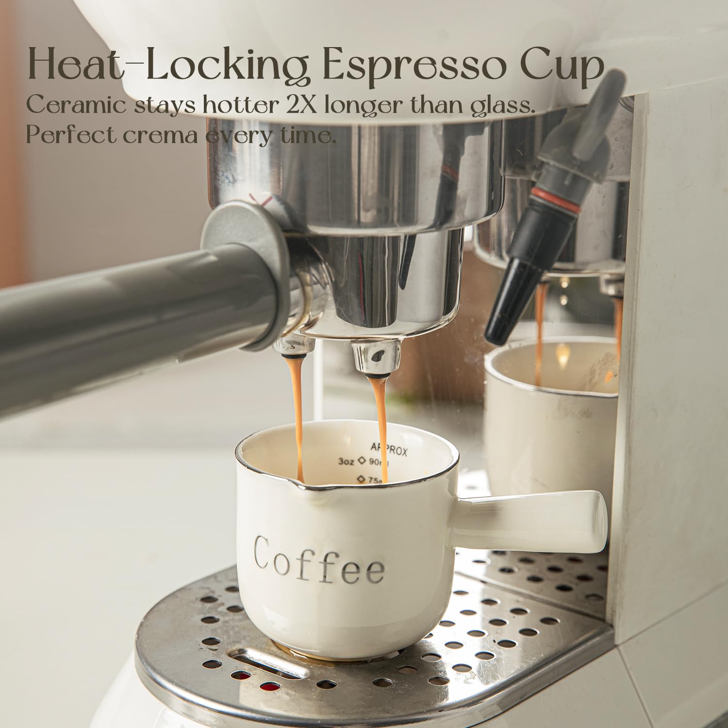 KEMORELA small coffee pitcher, demonstrating versatile use