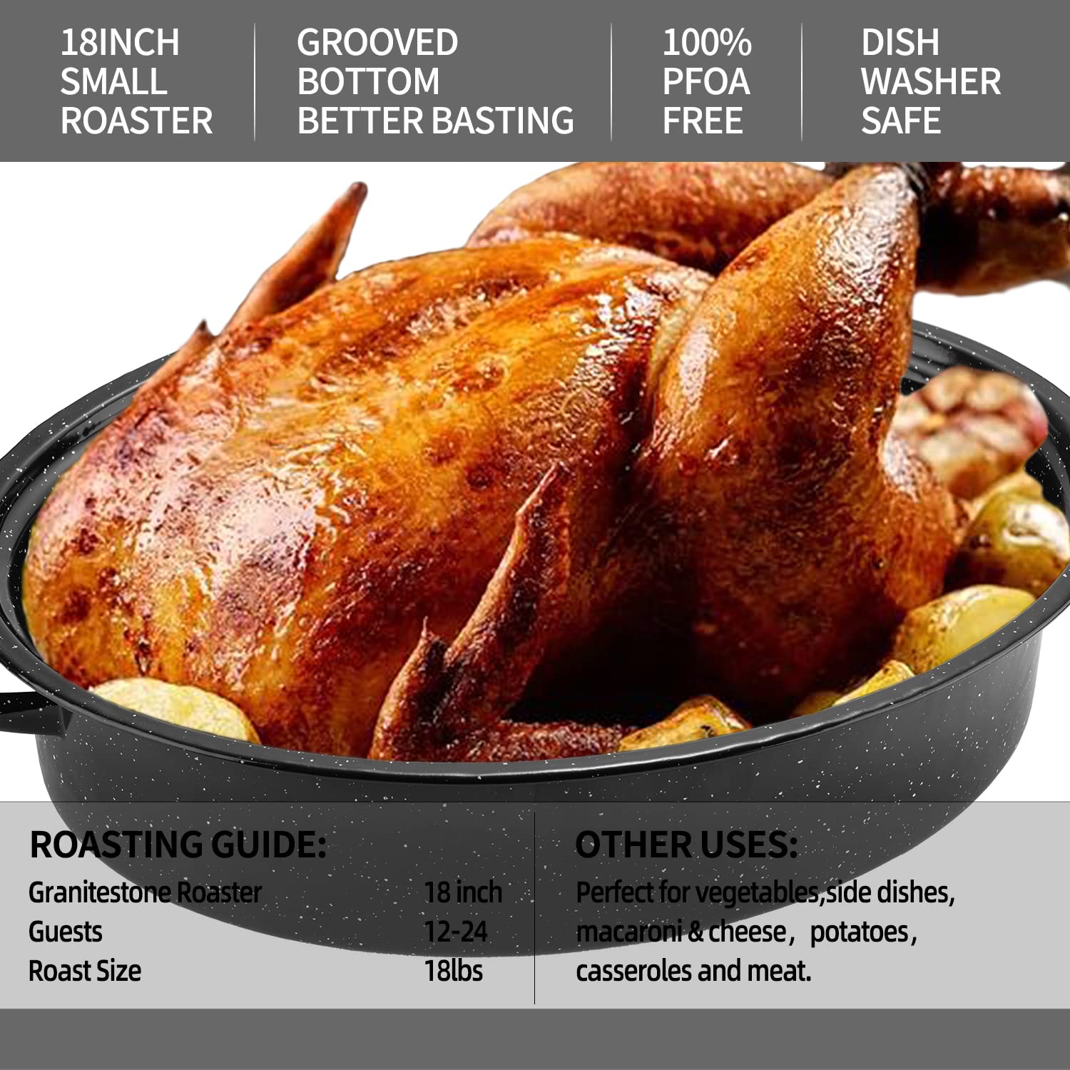 Domed lid on Kendane pan capturing moisture for juicy roast meat.
