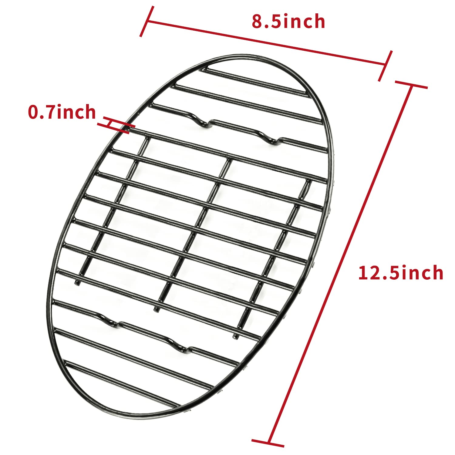 Kendane roasting rack oven-safe design for even heat during cooking.