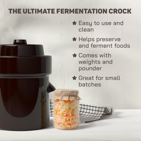 Kenley fermentation crock weights keep vegetables submerged for even brining