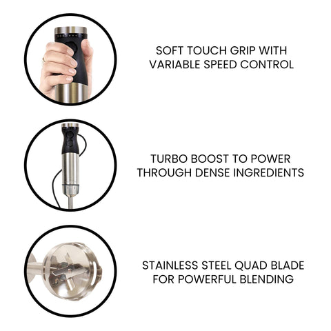 Kenmore immersion blender detachable shaft eases cleaning for busy kitchens