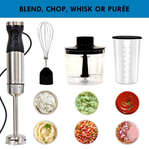 Kenmore immersion blender ergonomic grip provides comfortable handling during long blending sessions
