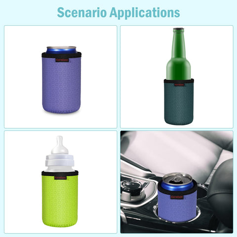 KENOBEE 6-pack provides durable reusable can coolers.