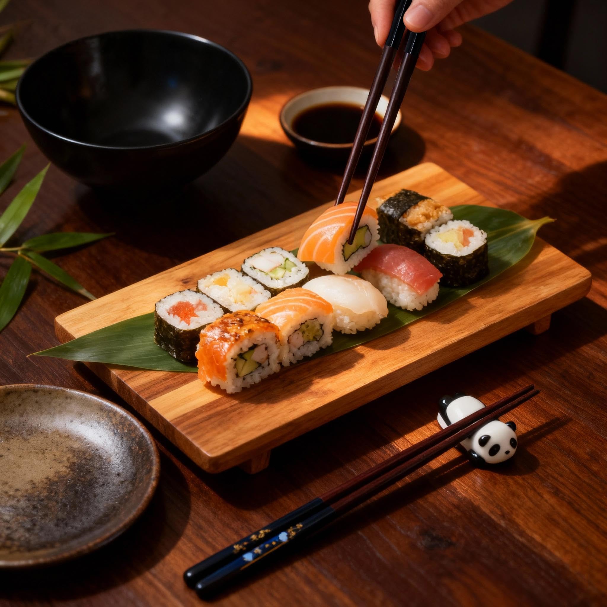 Kenpal chopsticks non-slip tip texture for precise control during meals.