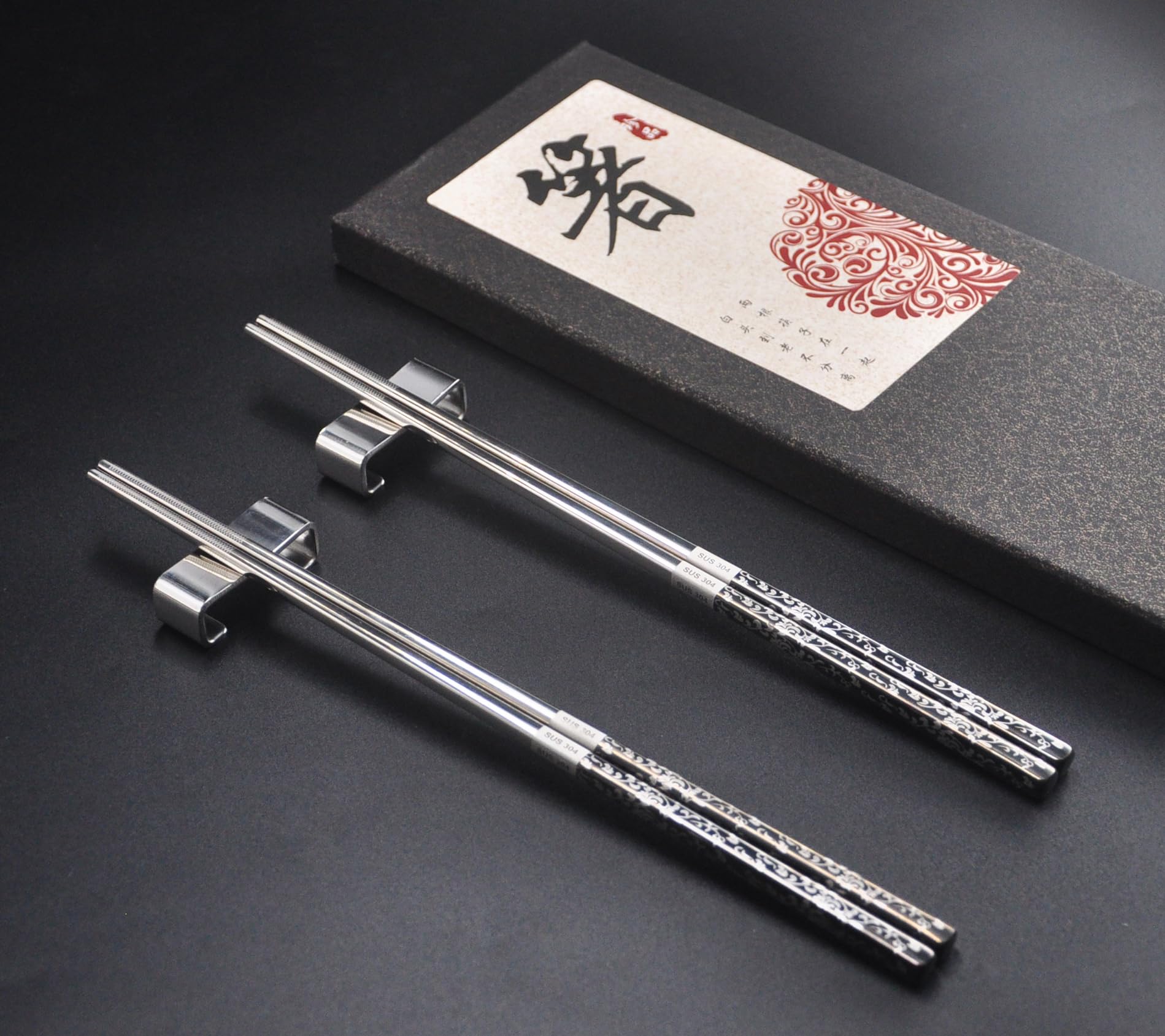 Kenpal non-slip cross textured tip provides secure grip for rice and noodles.