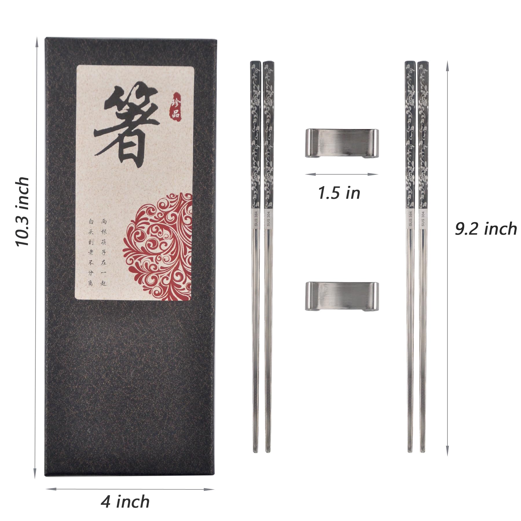 Kenpal premium gift box chopsticks set, a luxurious present for holidays or housewarmings.