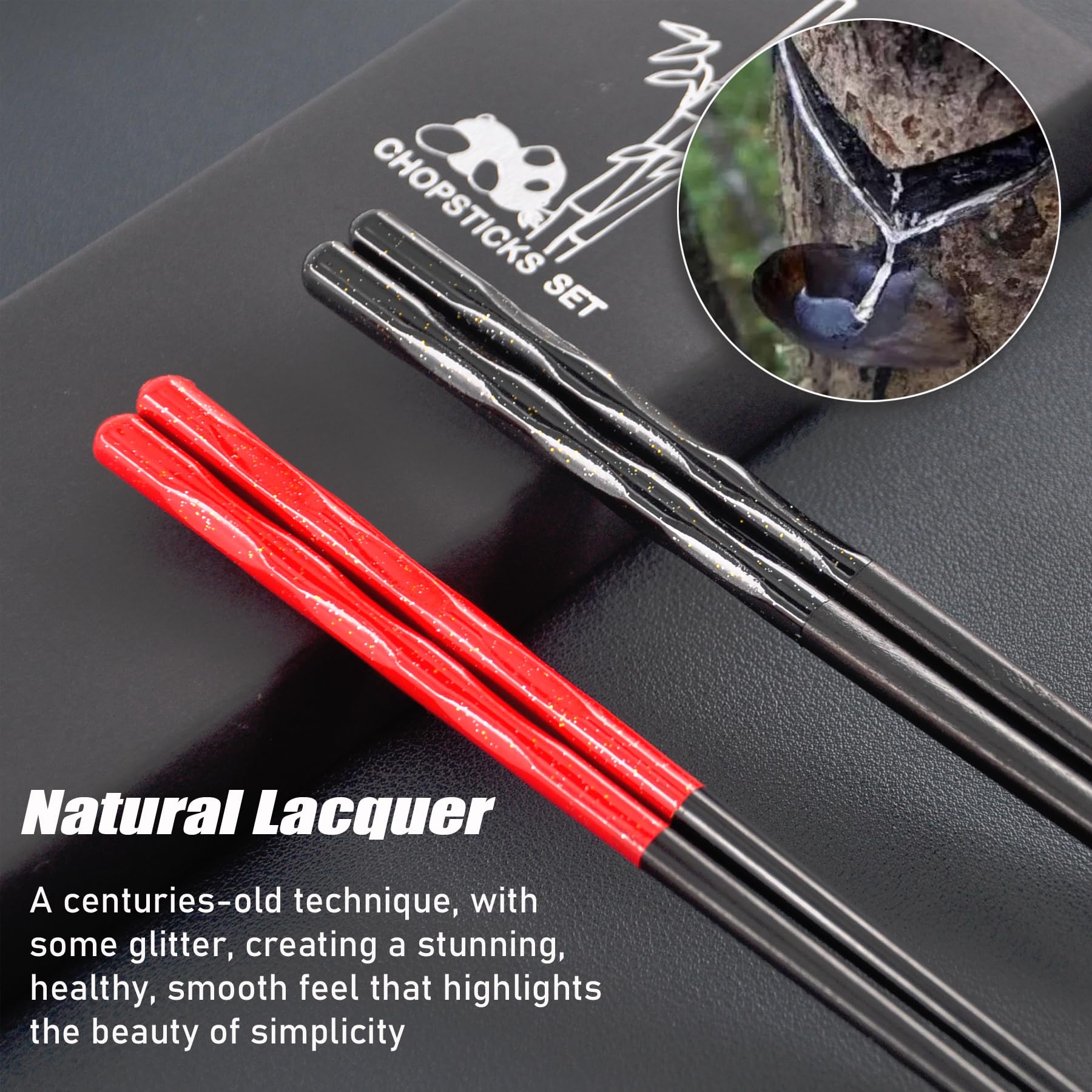 Kenpal panda holder chopsticks pose two adds whimsy to shared meals.