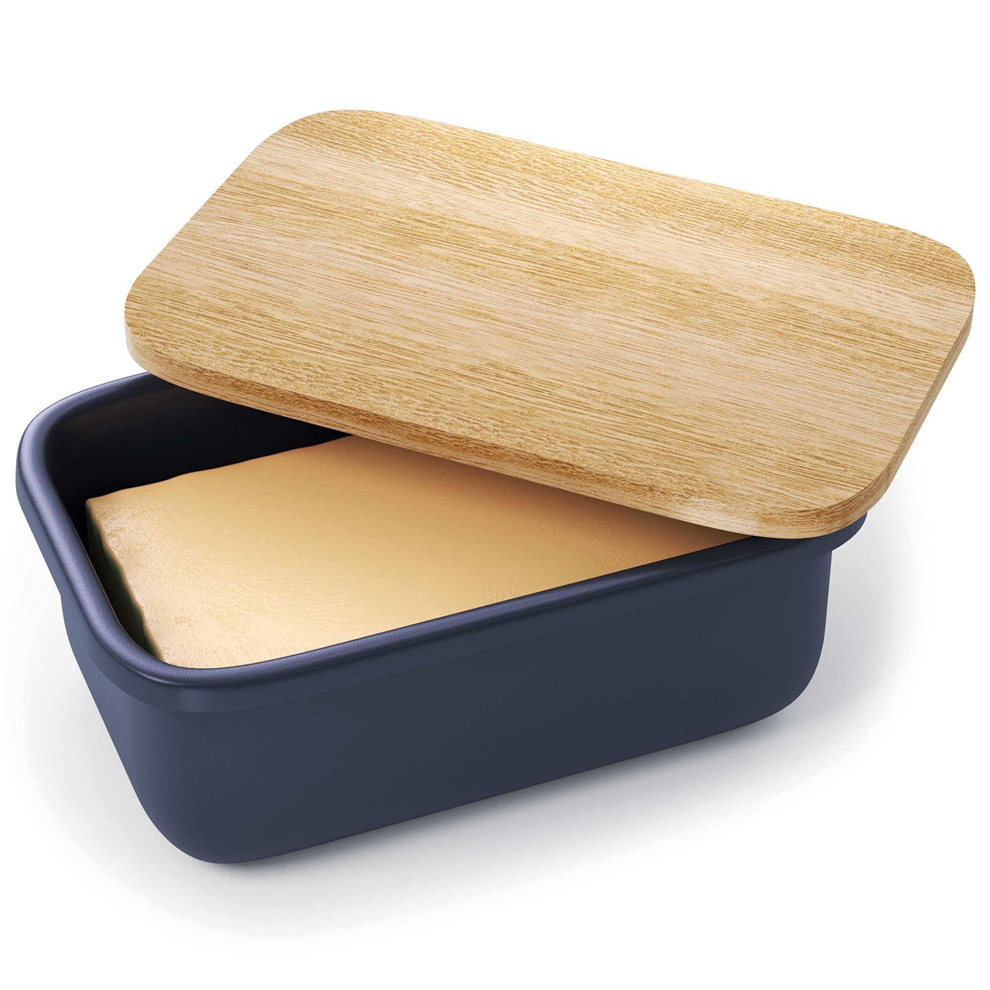KENSINGTON LONDON elegant white butter dish elevates table presentation.