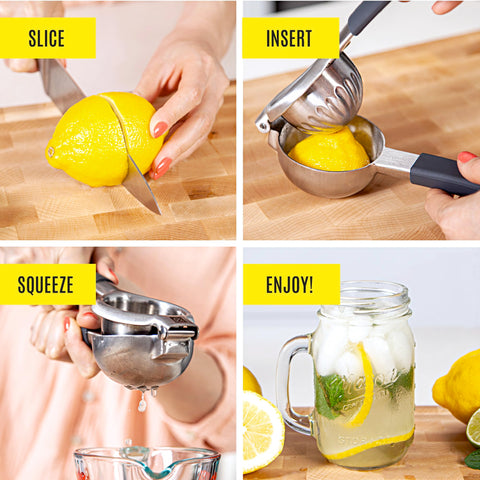 Kensington London squeezer dishwasher-safe for easy cleanup.