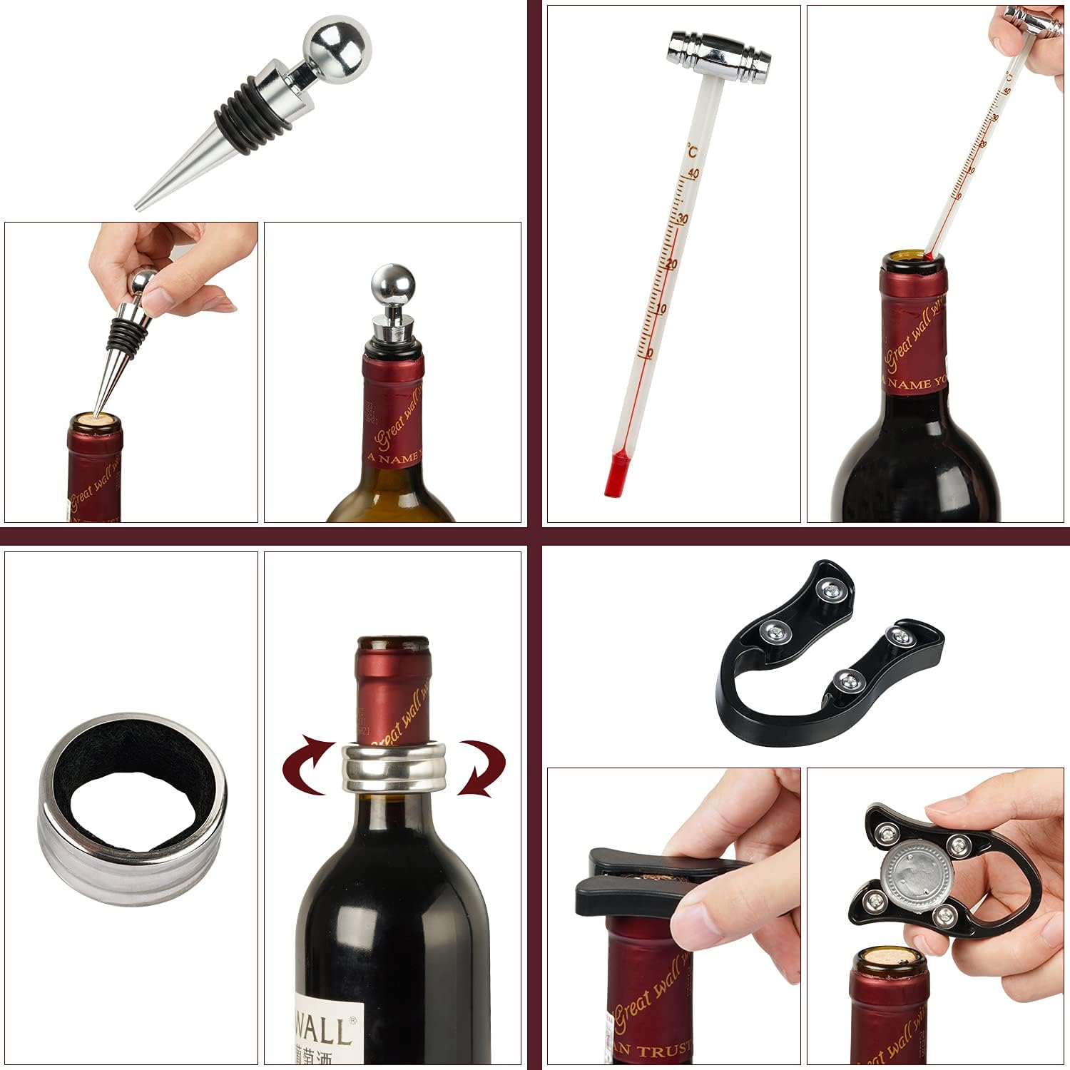 KENSOSO drip ring and pourer control drips for clean tasting pours.