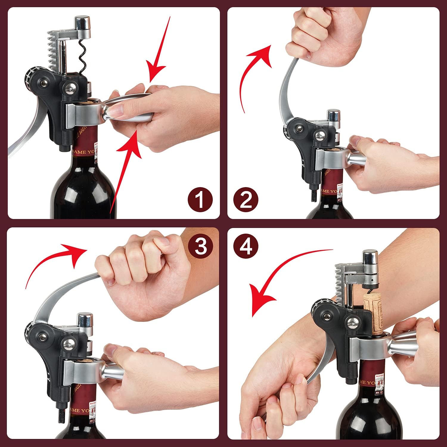 KENSOSO foil cutter and wine pourer enable smooth, mess-free pours.