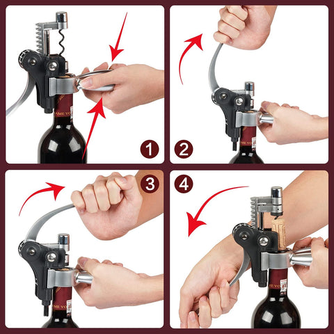 KENSOSO foil cutter and wine pourer enable smooth, mess-free pours.
