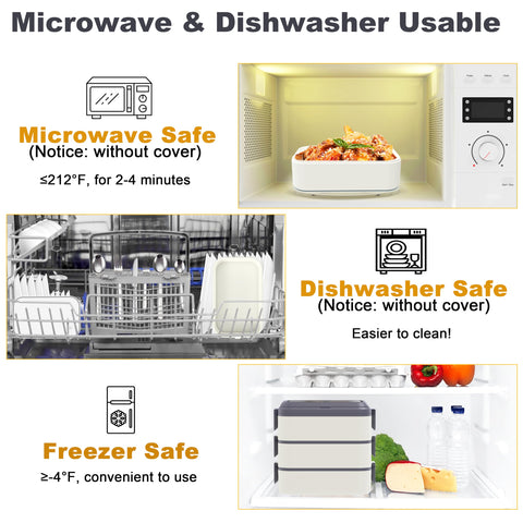 Kenuket microwave-safe lunch container ready for reheating meals.
