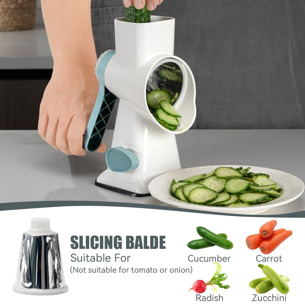 Keouke cheese grater blades set for shredding slicing and julienne