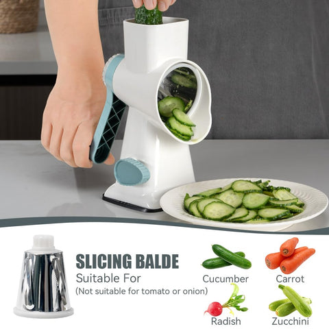 Keouke cheese grater blades set for shredding slicing and julienne