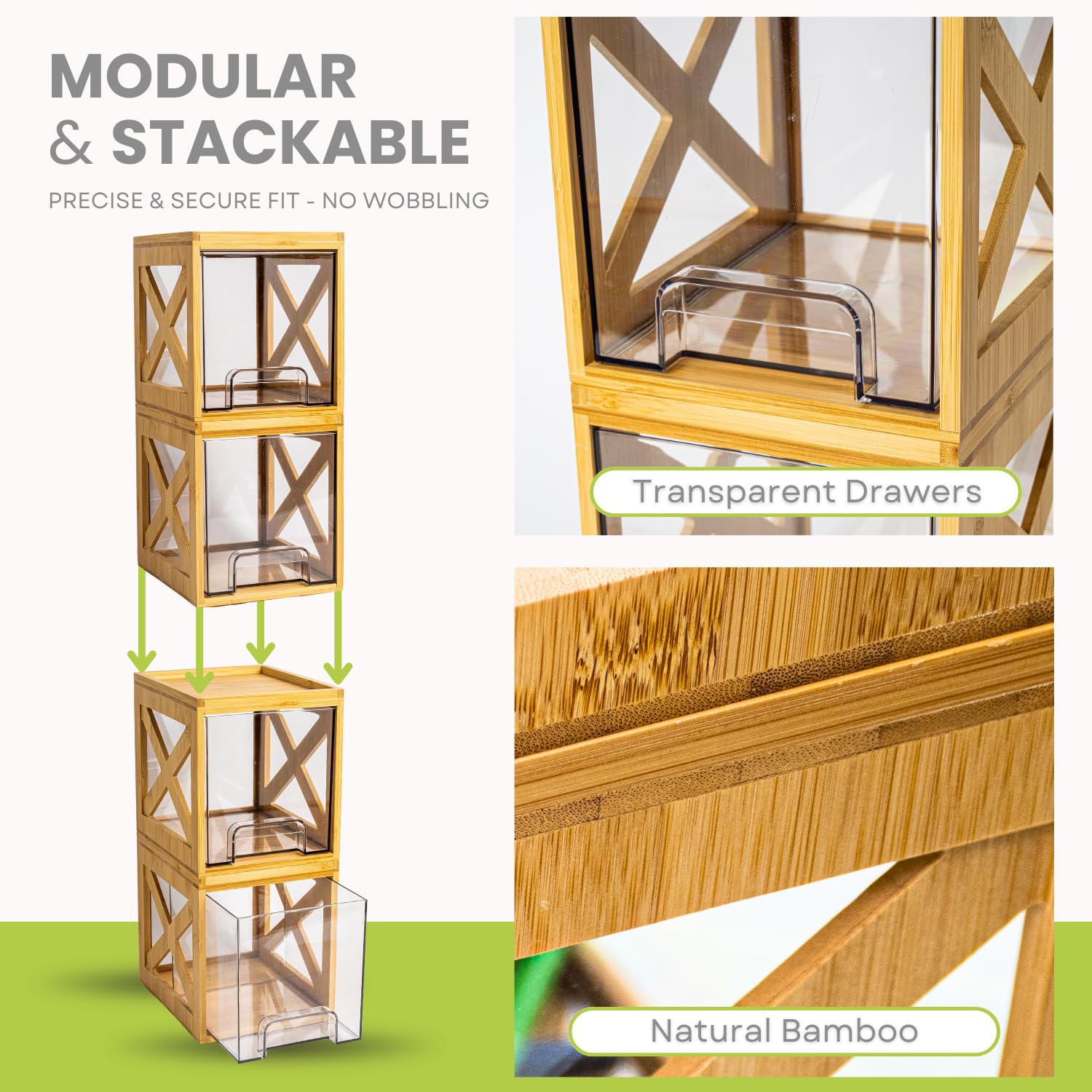 KEOWA natural wood bathroom organizer adds stylish storage solution
