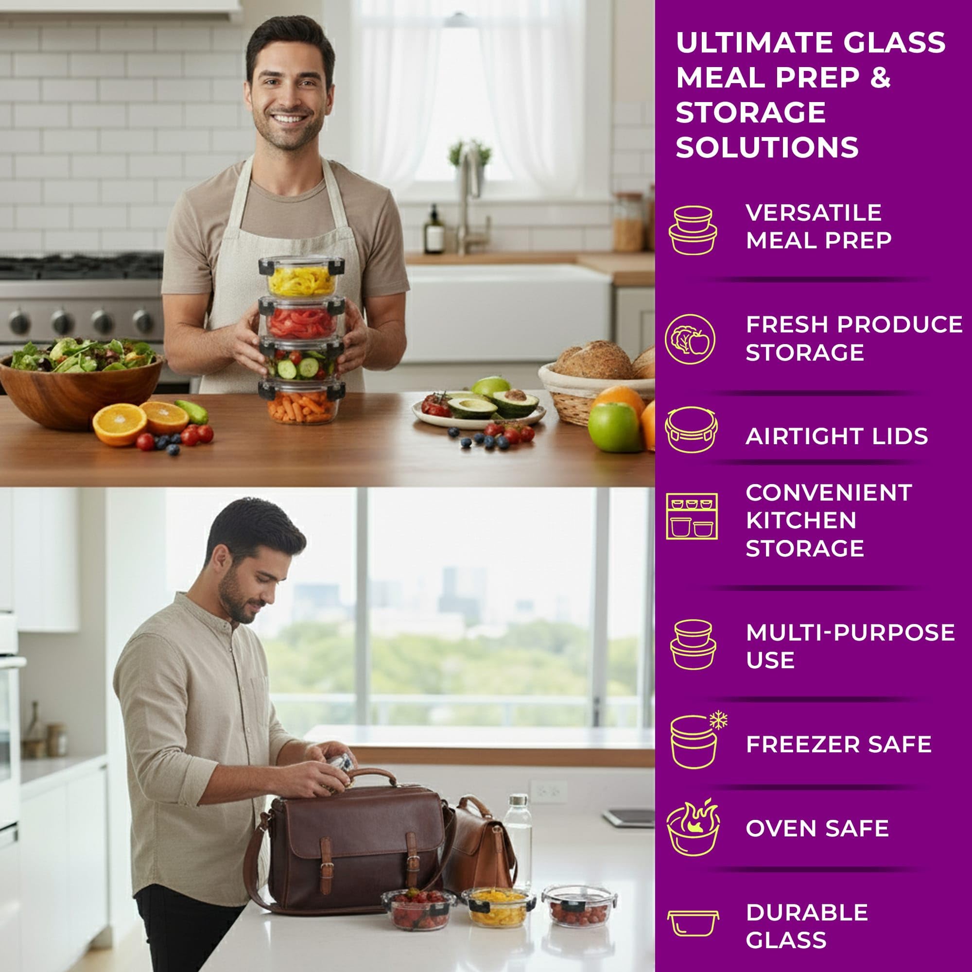 KEPSE borosilicate glass ready for freezer-to-oven use