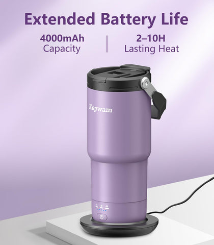 Kepwam mug temperature control with precise warmth settings for on-the-move sipping