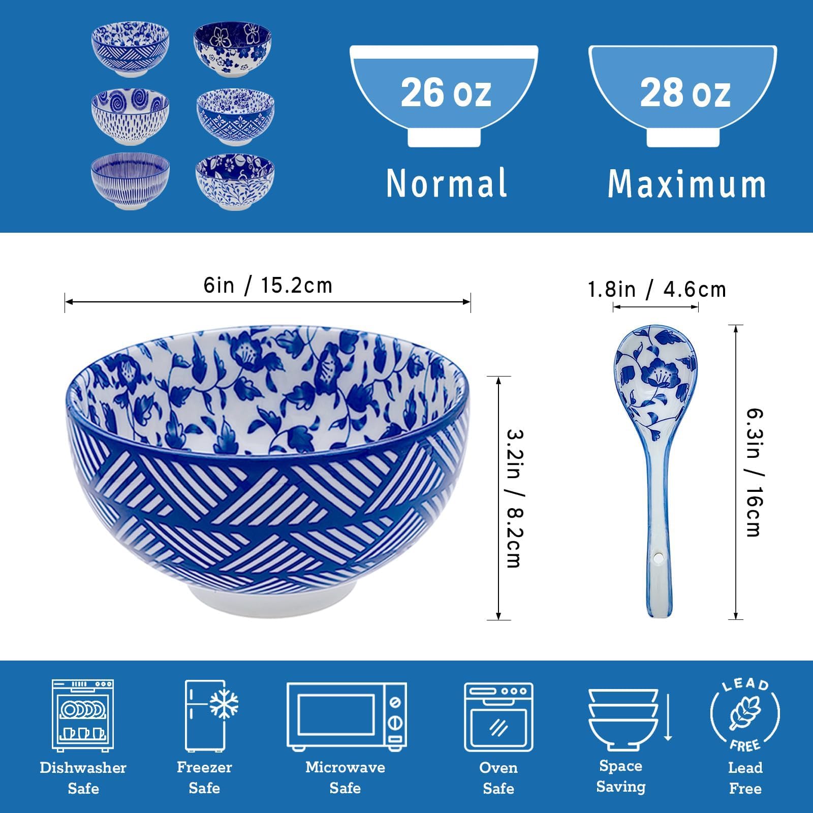 KeQiu porcelain bowls with glossy glaze resist stains and splatters.