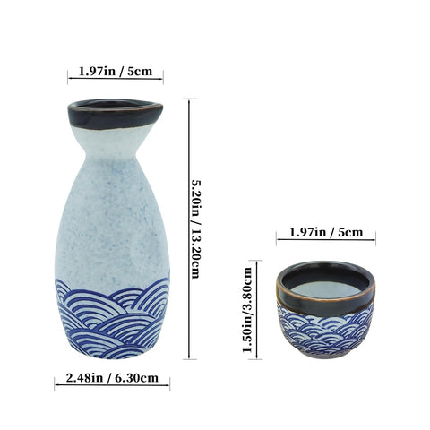 KeQiu sake bottle grip highlights secure handling during pouring.