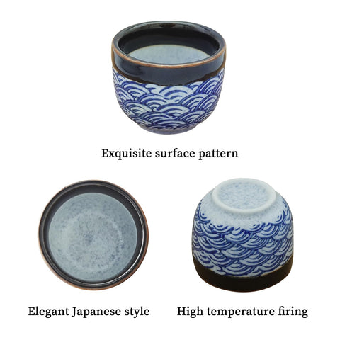 KeQiu sake bottle ripple-pattern adds elegant table appeal.