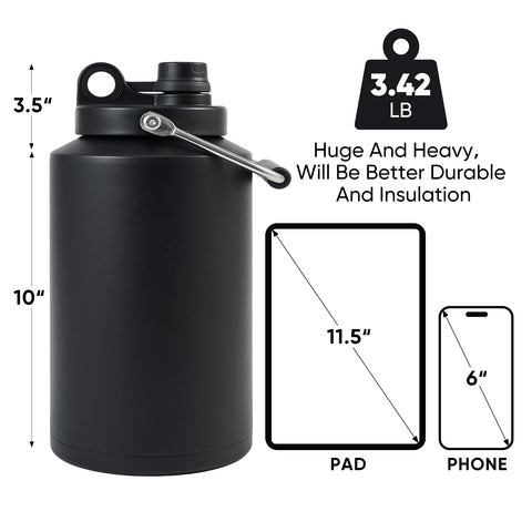Kerilyn gallon bottle wide-mouth cap for easy refills and thorough cleaning.