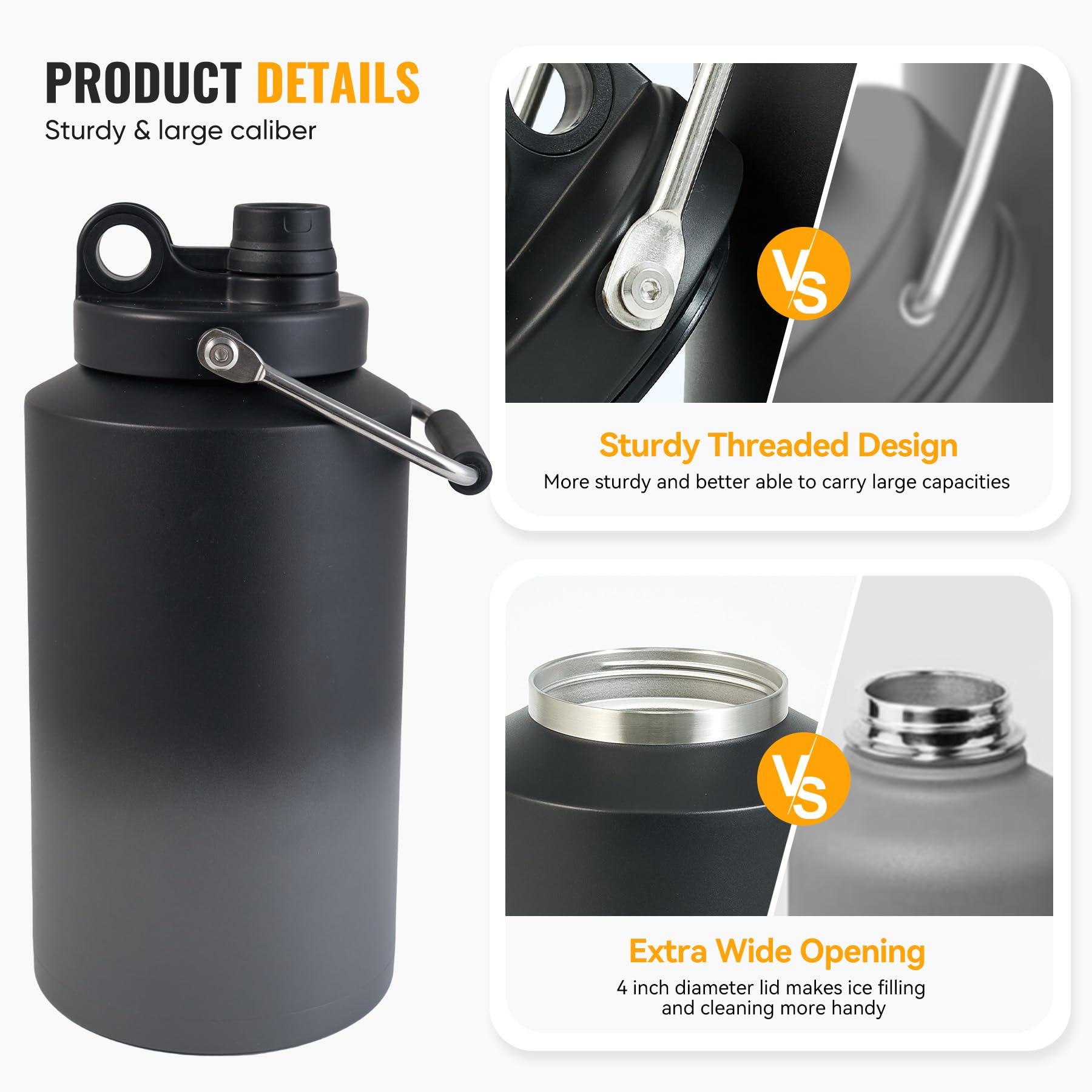 Kerilyn gallon jug in use during a hike outdoors.