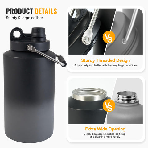 Kerilyn gallon jug in use during a hike outdoors.