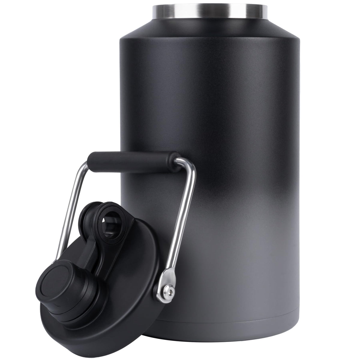 Kerilyn insulated gallon jug with handle, front view for easy transport.