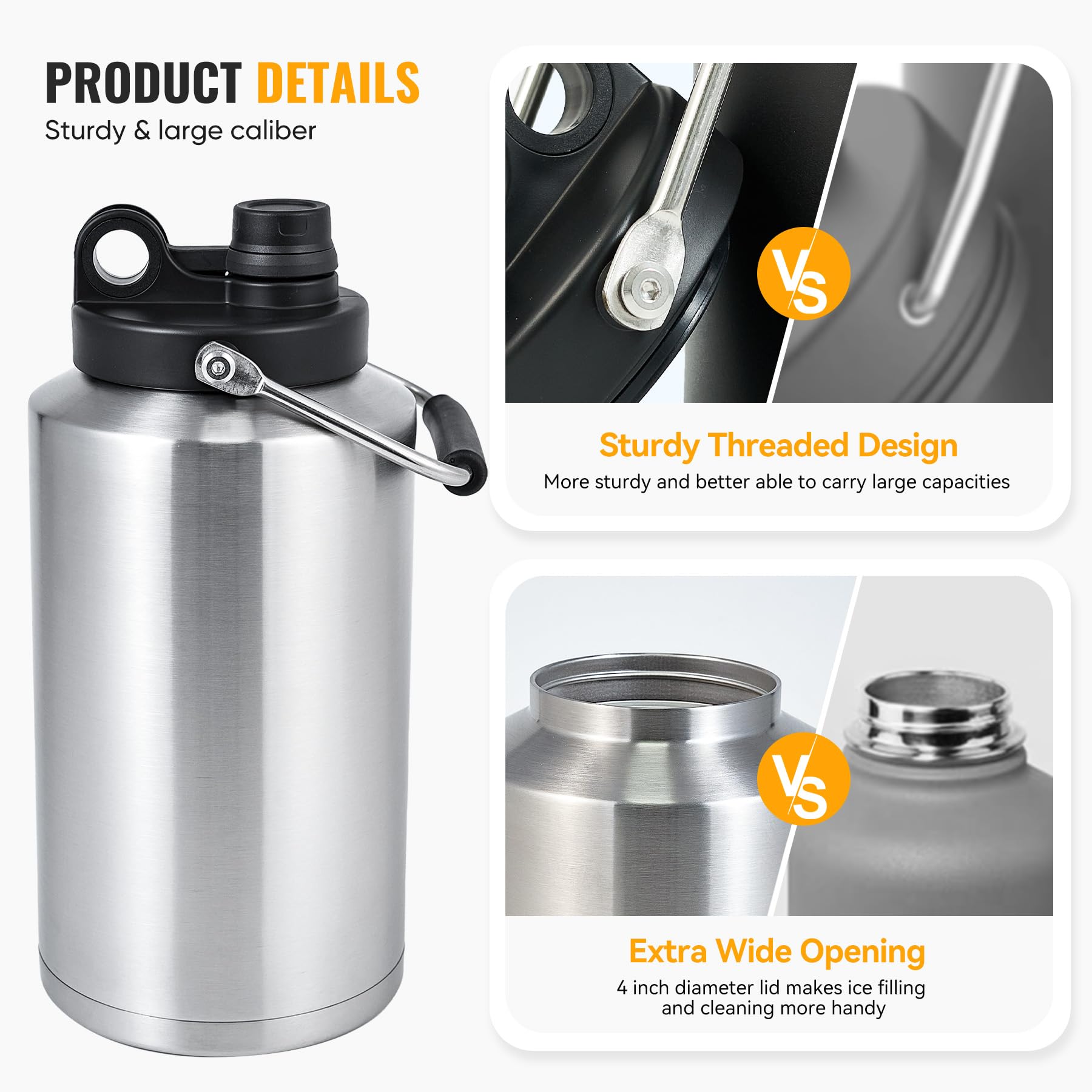 Kerilyn powder-coated sweat-proof finish provides a comfortable, slip-free grip