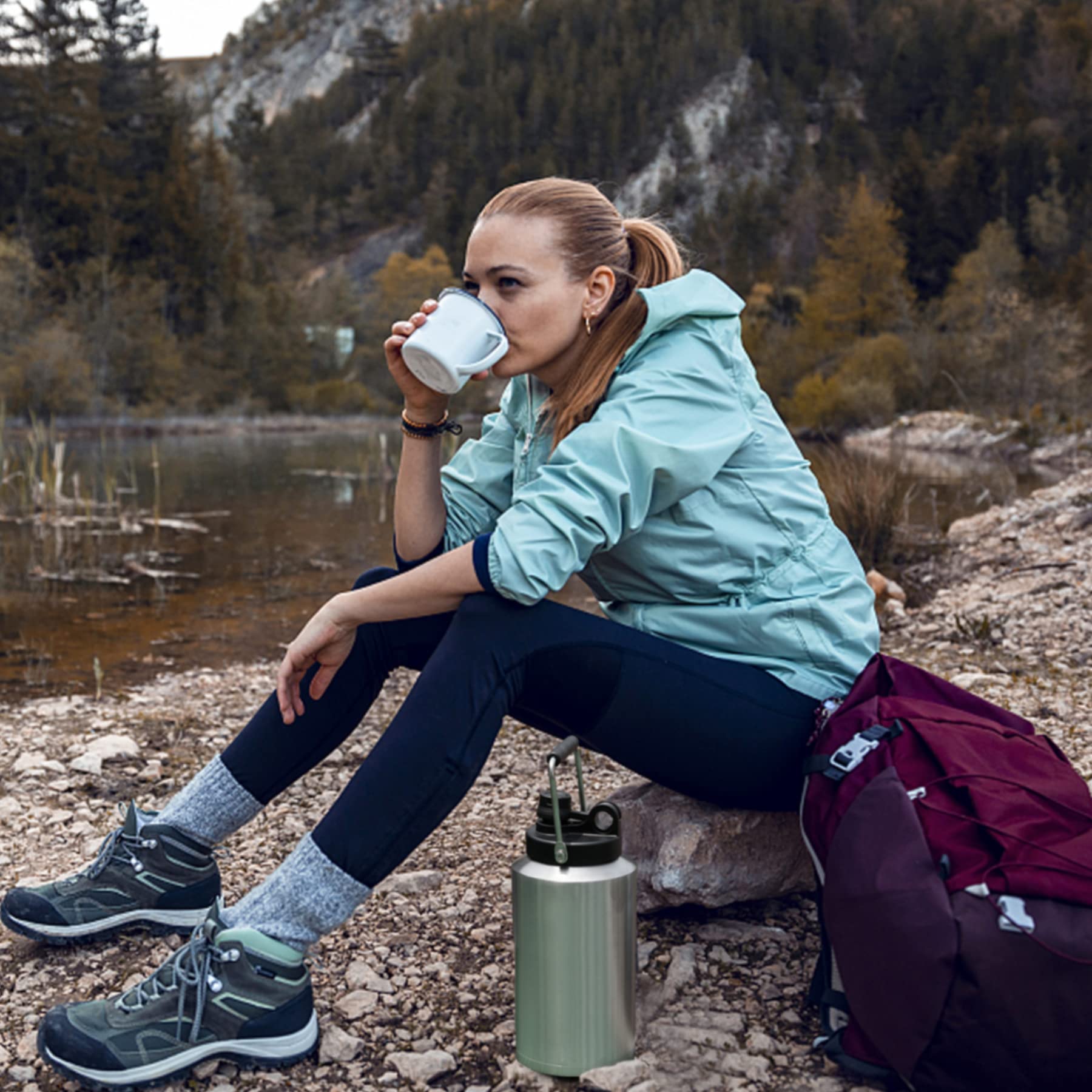 Kerilyn travel-ready gallon bottle ideal for camping trips and road trips