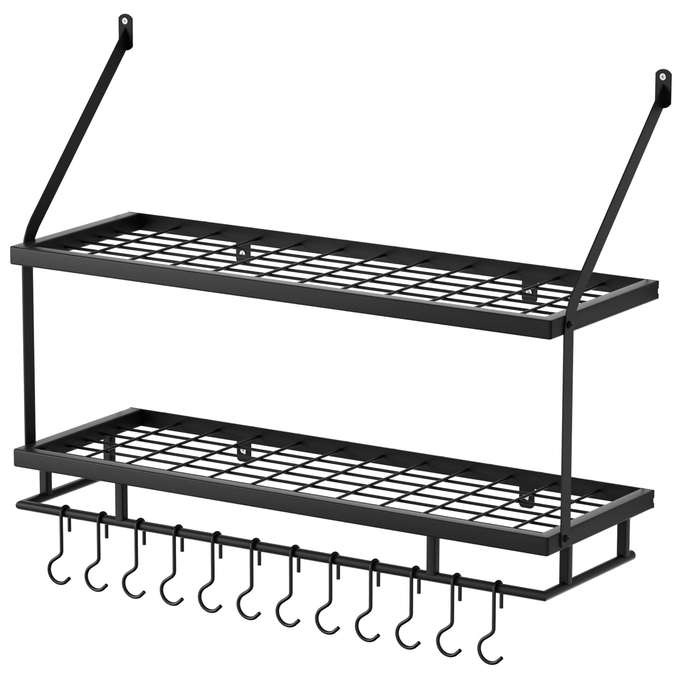 KES pan organizer frees counter space while keeping essentials visible.