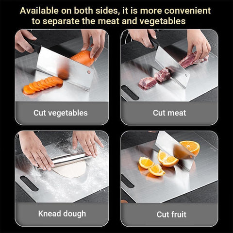 Kesefunm titanium cutting board edge detail shows smooth surface