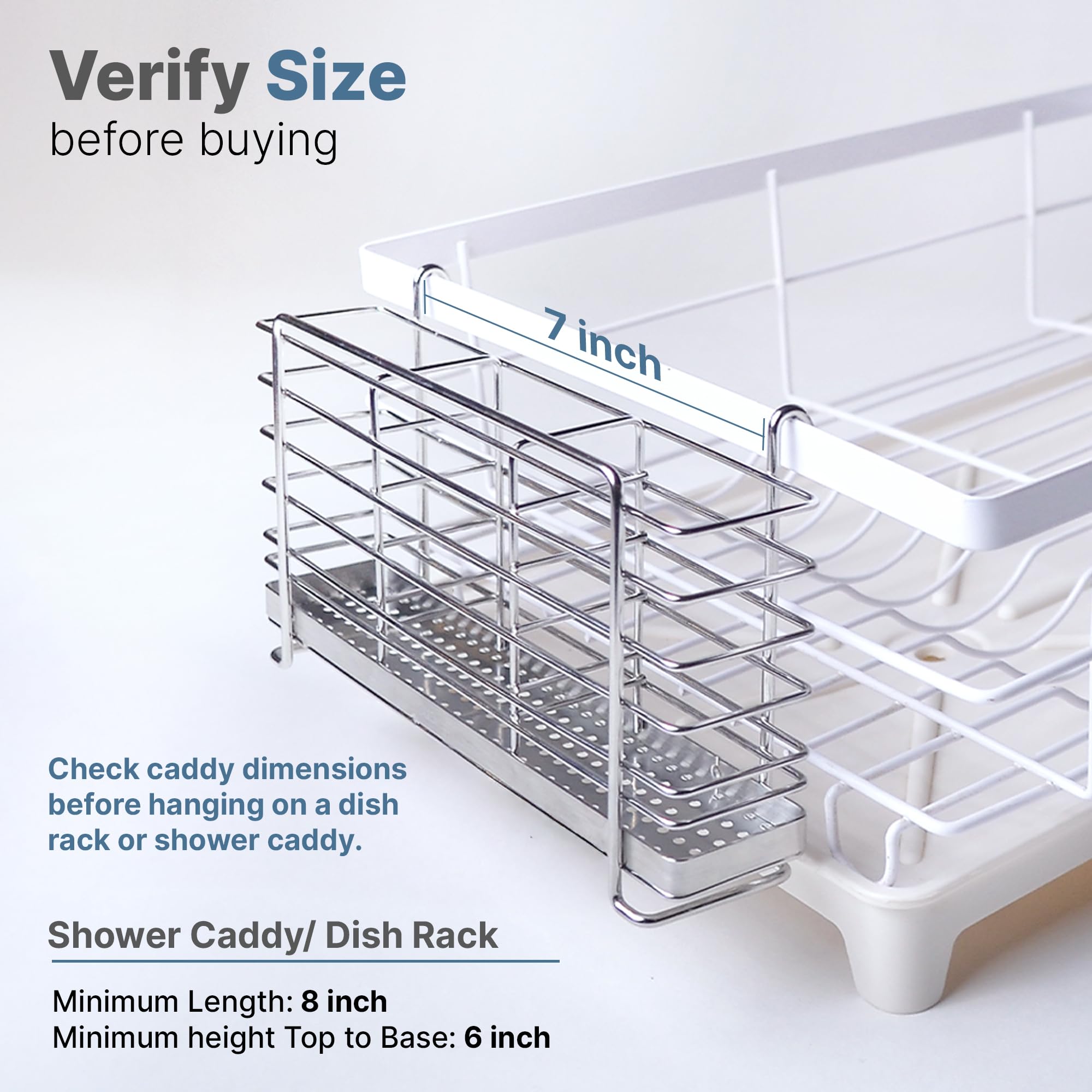 KESOL compact utensil holder fits narrow spaces at 2in width