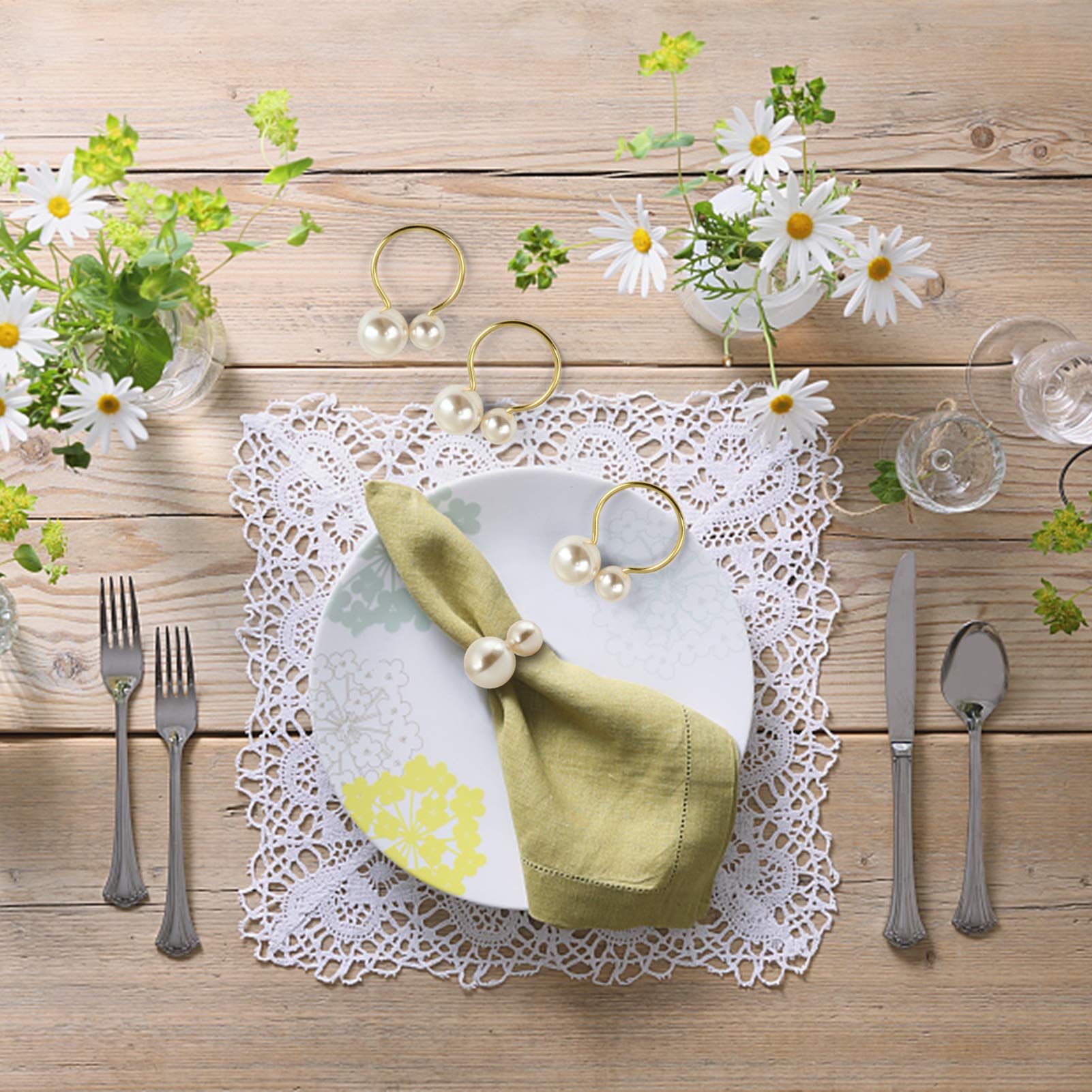 Kesote napkin ring metal detail highlights anti-rust construction
