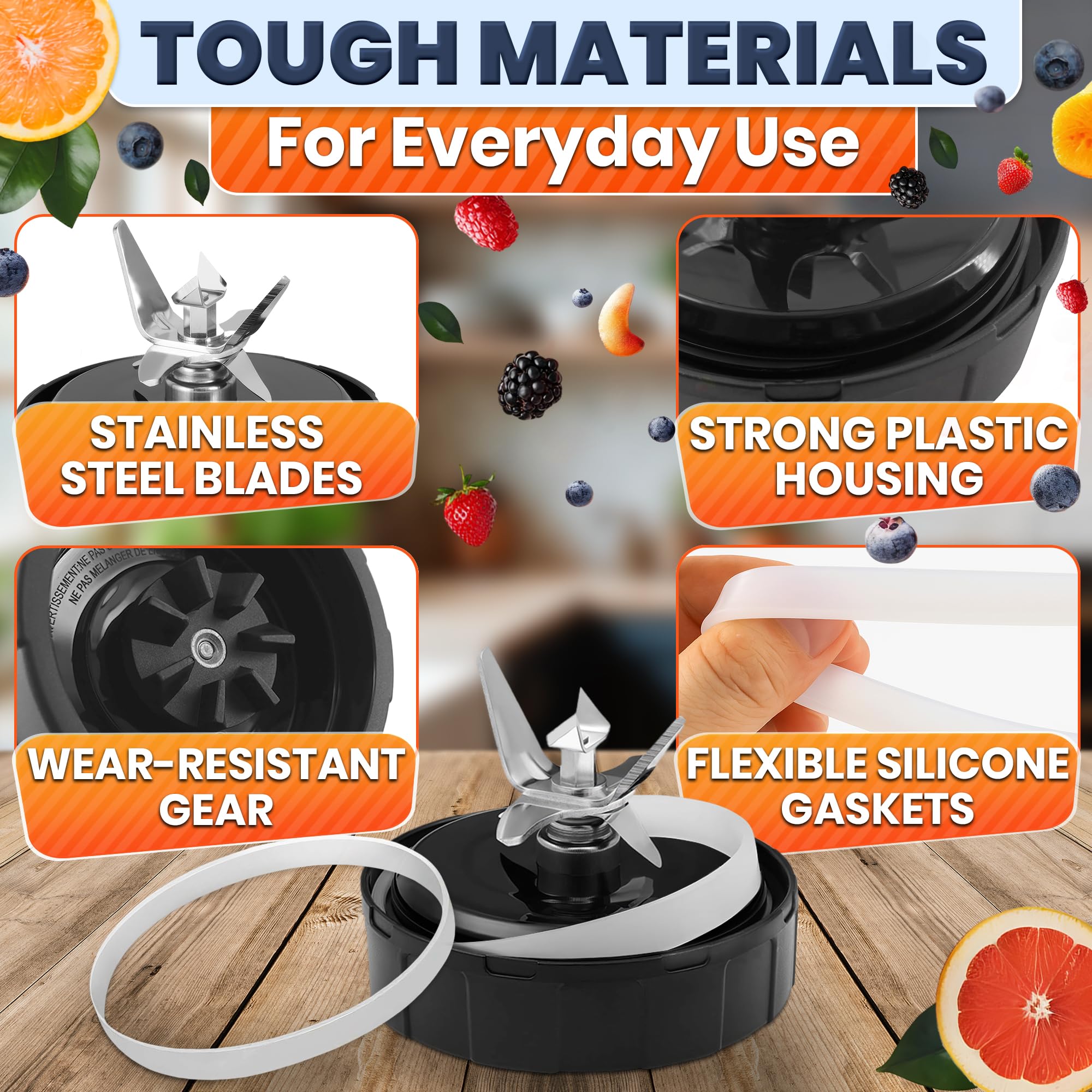 Ketar Ninja blade assembly showing stainless steel and plastic construction for safe handling.