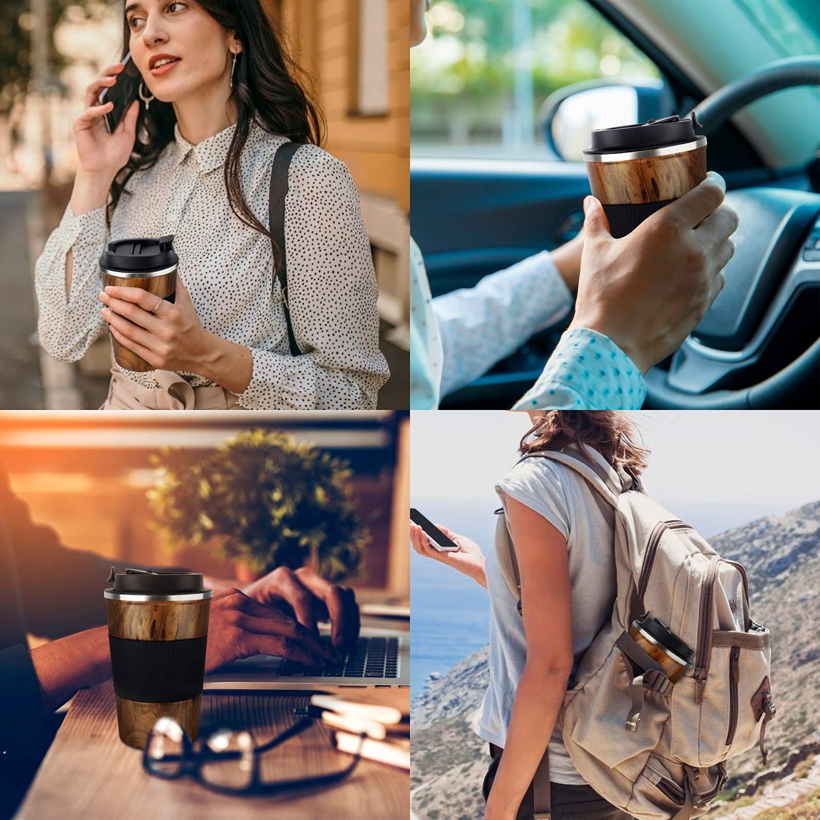 KETIEE 12oz insulated mug uses 18/8 stainless steel for temperature control