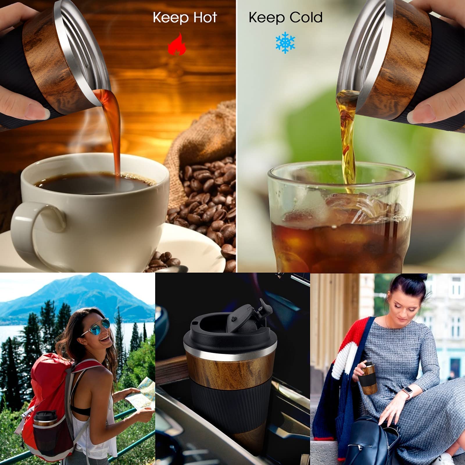 KETIEE cupholder friendly size fits most car and office holders