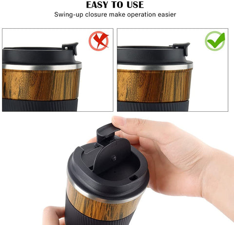 KETIEE 12oz mug travels well in bags and backpacks