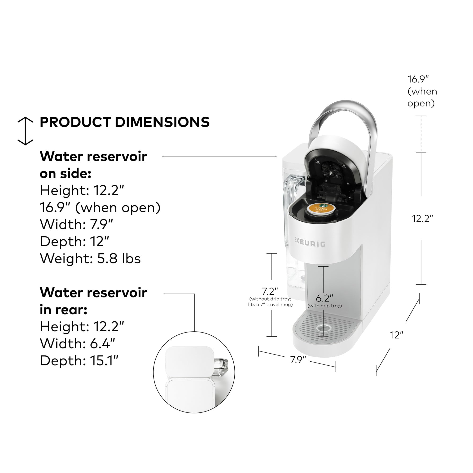 Keurig K-Supreme SMART Alexa compatibility for hands-free brewing.