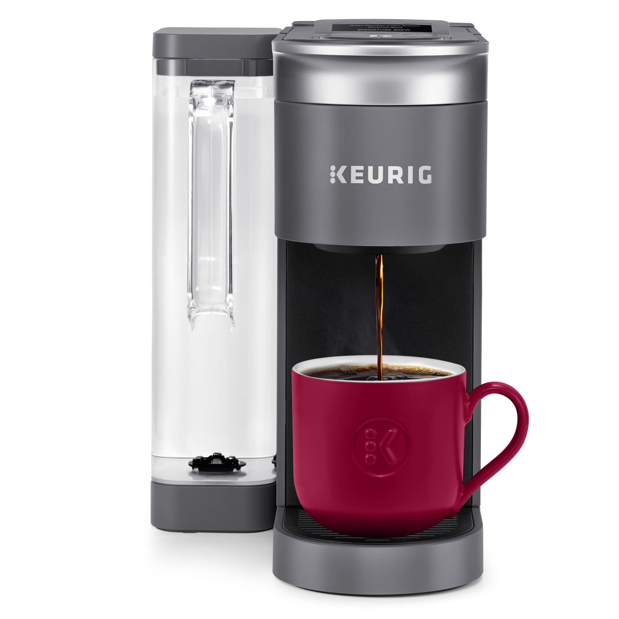Keurig K-Supreme Smart 66oz reservoir for multiple cups.