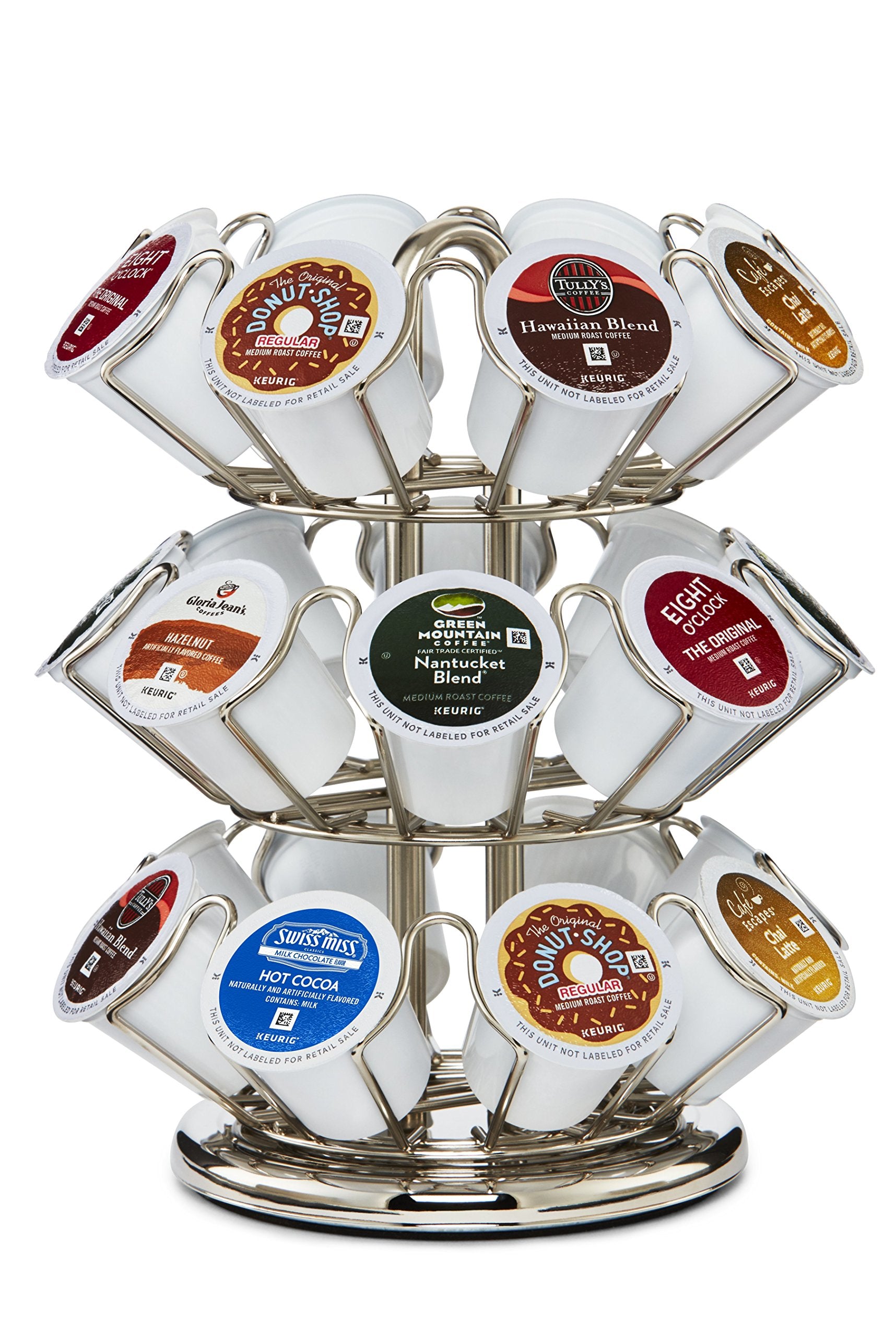 Keurig Storage Carousel spins for easy pod access during daily coffee routines.