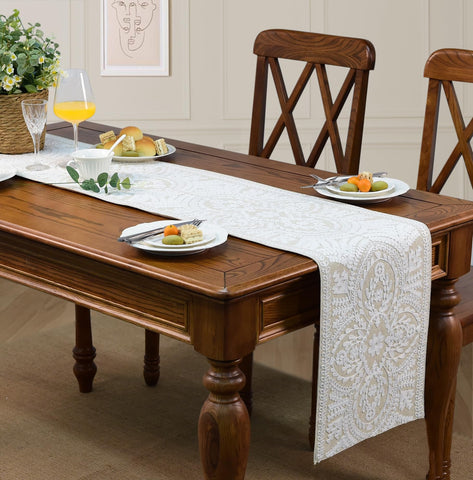 KEVA runner on dining table enhances everyday meals with style
