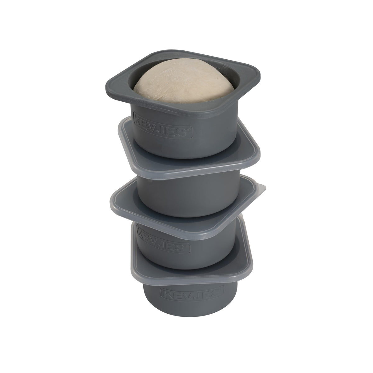 KEVJES PLUS 1000ml dough proofing container with stackable lid keeps dough organized in the fridge