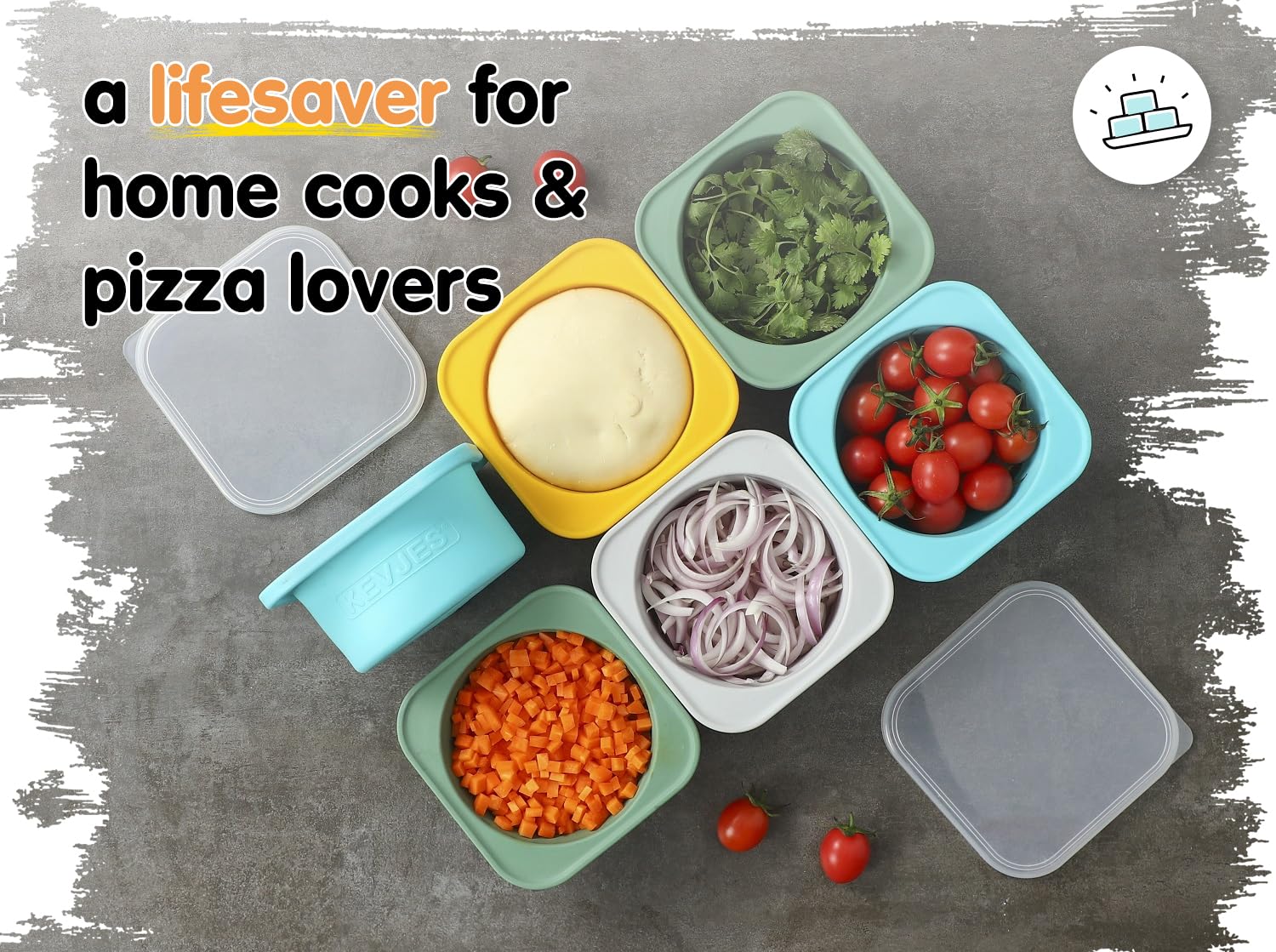 KEVJES PLUS 1000ml steel reinforced box provides durable use in busy kitchens