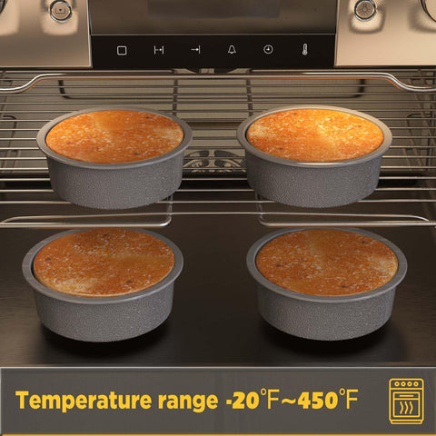 KeyFIVE nonstick silicone bake pans provide flexible release for unmolding.