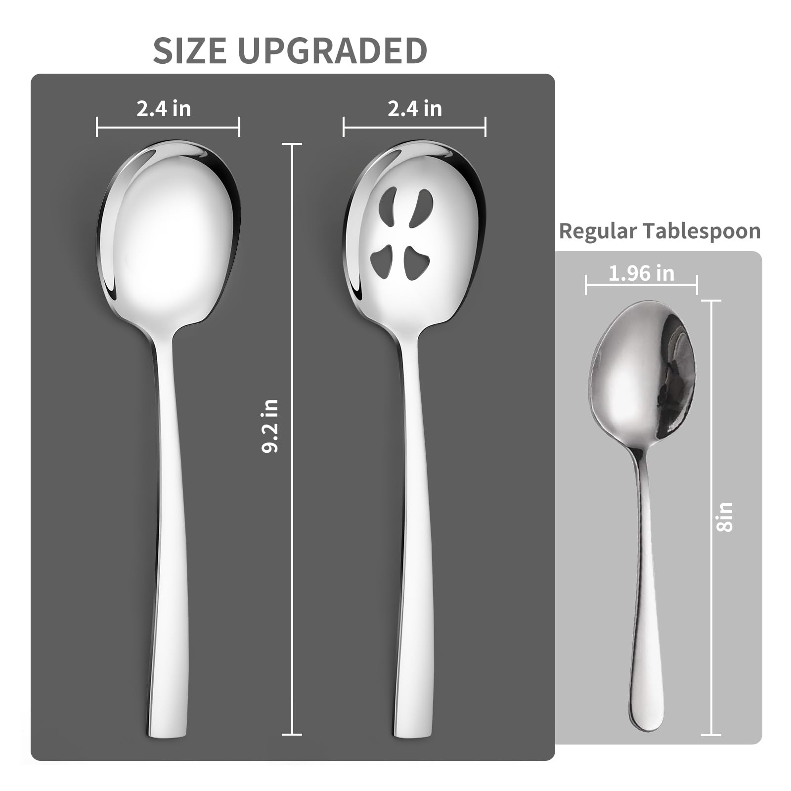 Keyoxy stainless steel closeup, sleek mirror finish for elegant serveware.