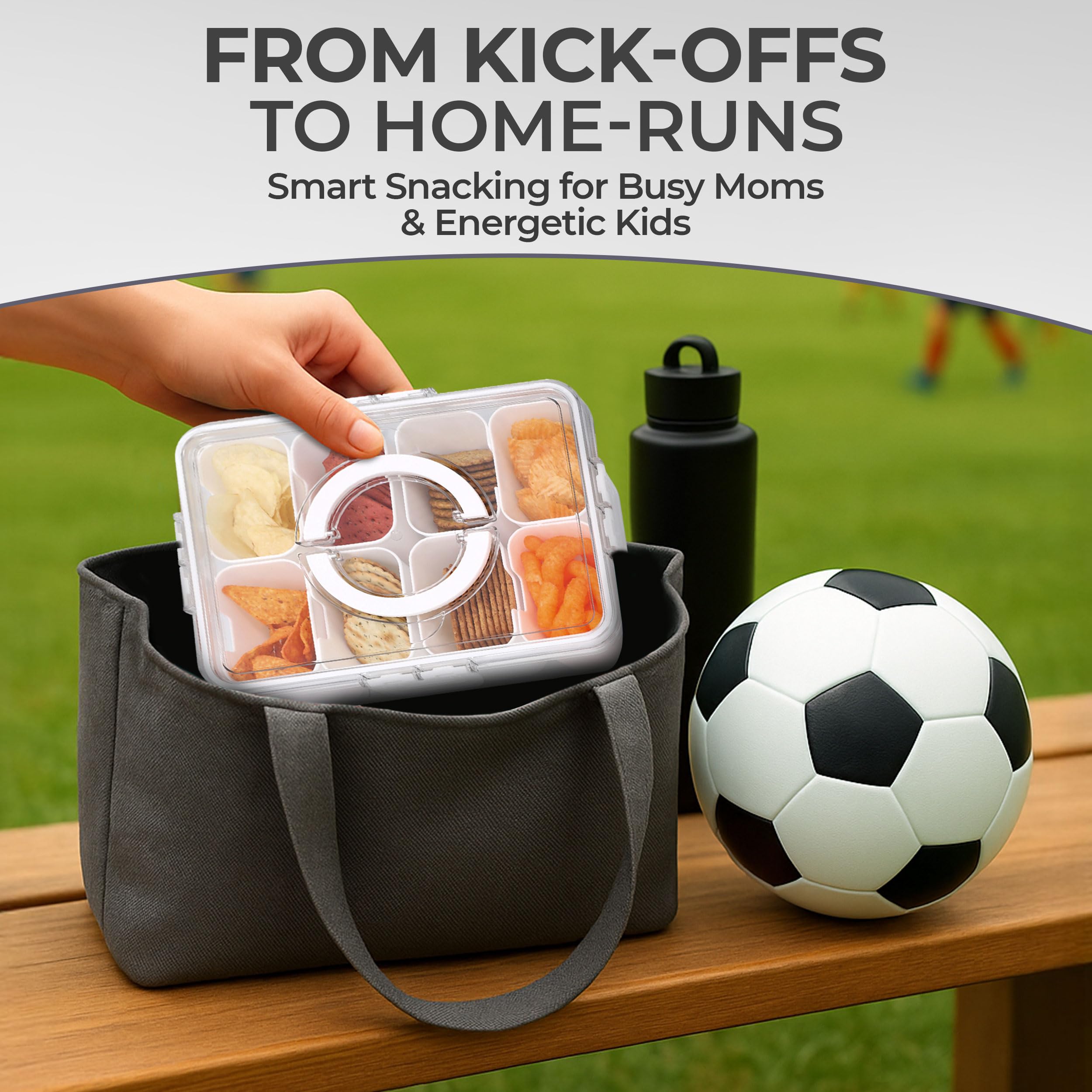 KEYVOZ Snackle Box travel-friendly design stores fruit, nuts, and veggies neatly and accessibly.