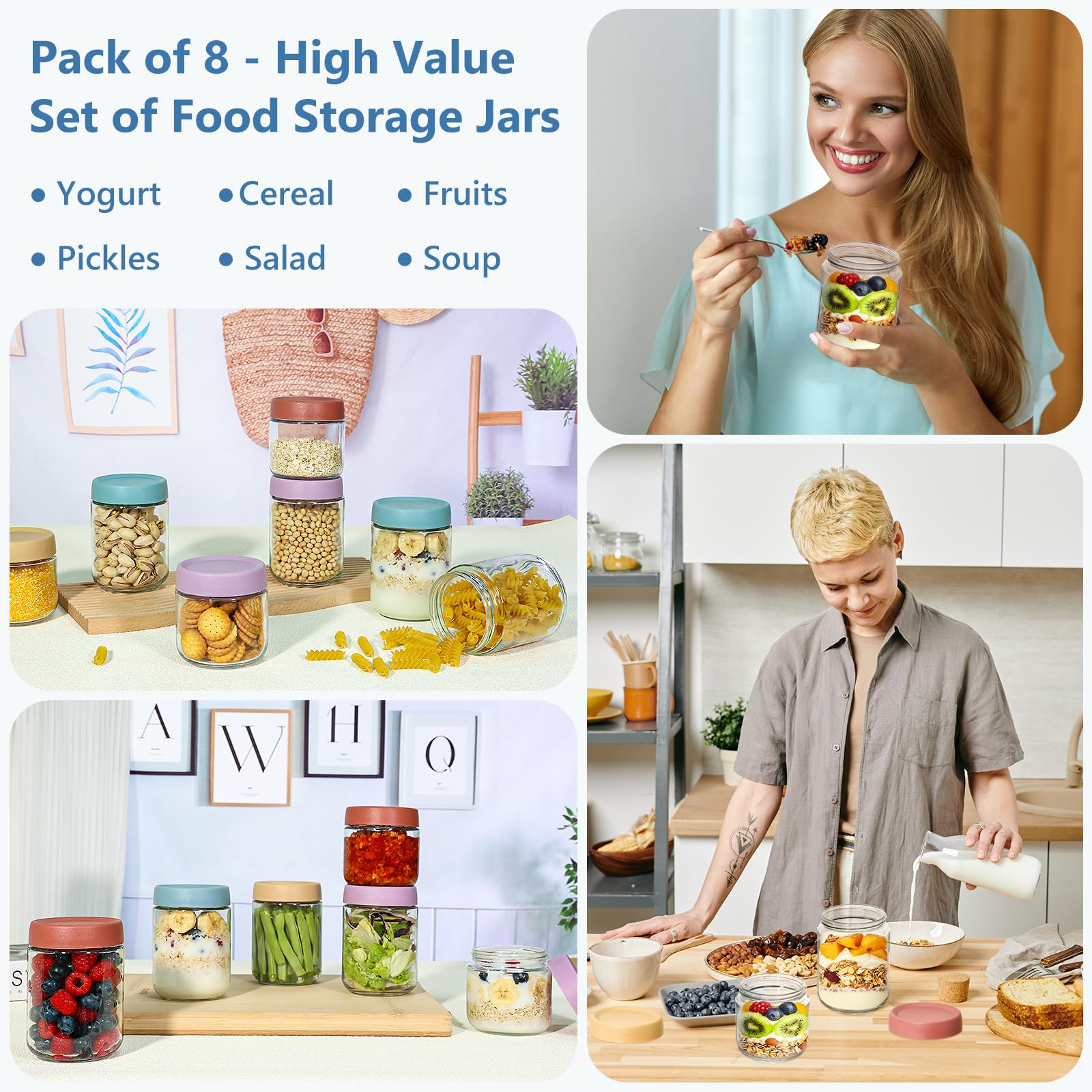 KEYWING portable jars fit backpacks for on-the-go meals.